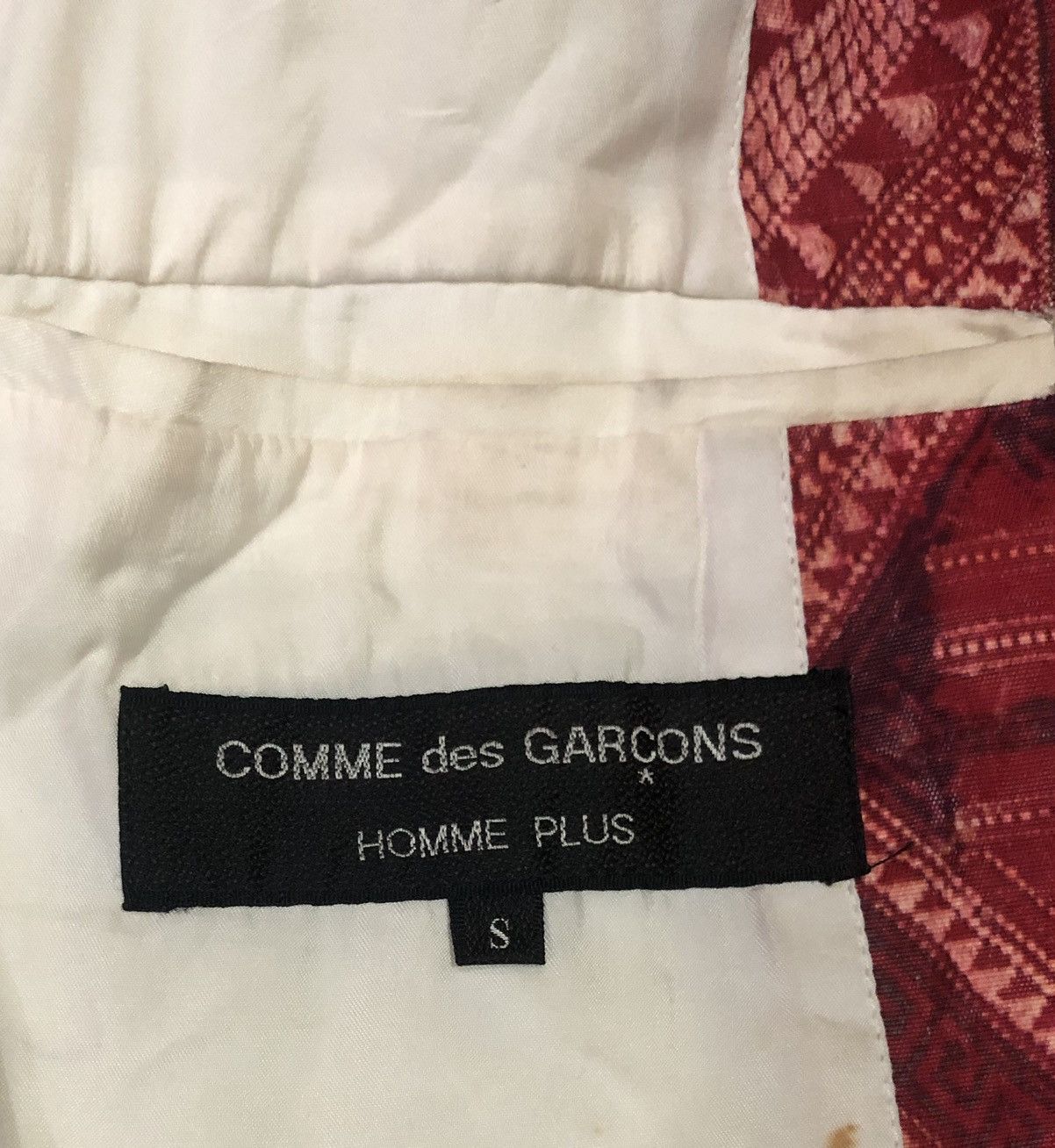 Comme des Garcons Homme Plus Runway*COMME des GARCONS HOMME PLUS Ethnic Printed Jacket. Size US S / EU 44-46 / 1 - 11 Thumbnail