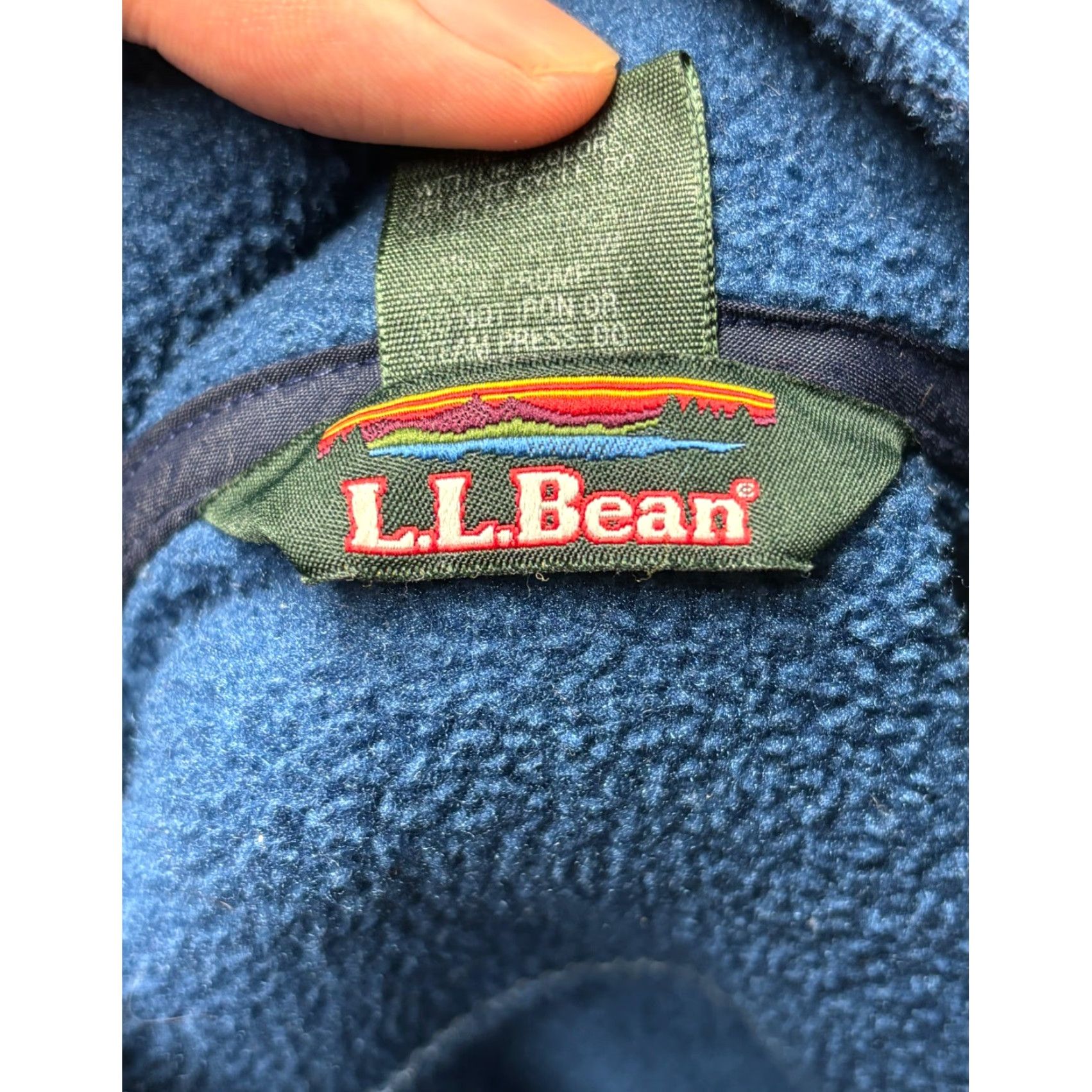 All Blues LL Bean Vest Mens XL Tall Blue Fleece Zip Up Stand Collar Pockets Outdoor Size US XL / EU 56 / 4 - 2 Thumbnail