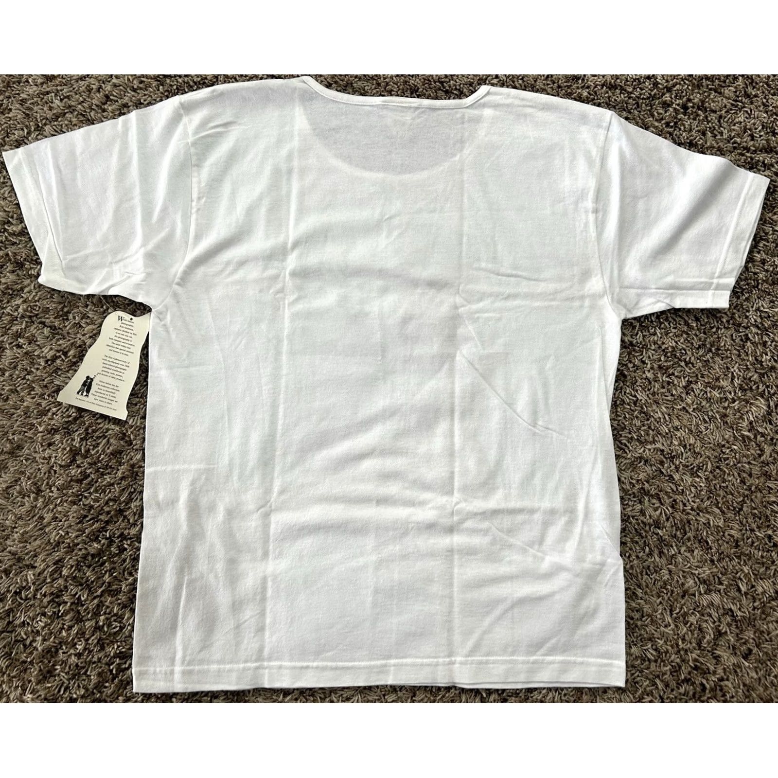 JW Anderson VINTAGE Kim Anderson T-Shirt White Love On Bended Knee Women L Short Sleeve NWT Size L / US 10 / IT 46 - 2 Thumbnail