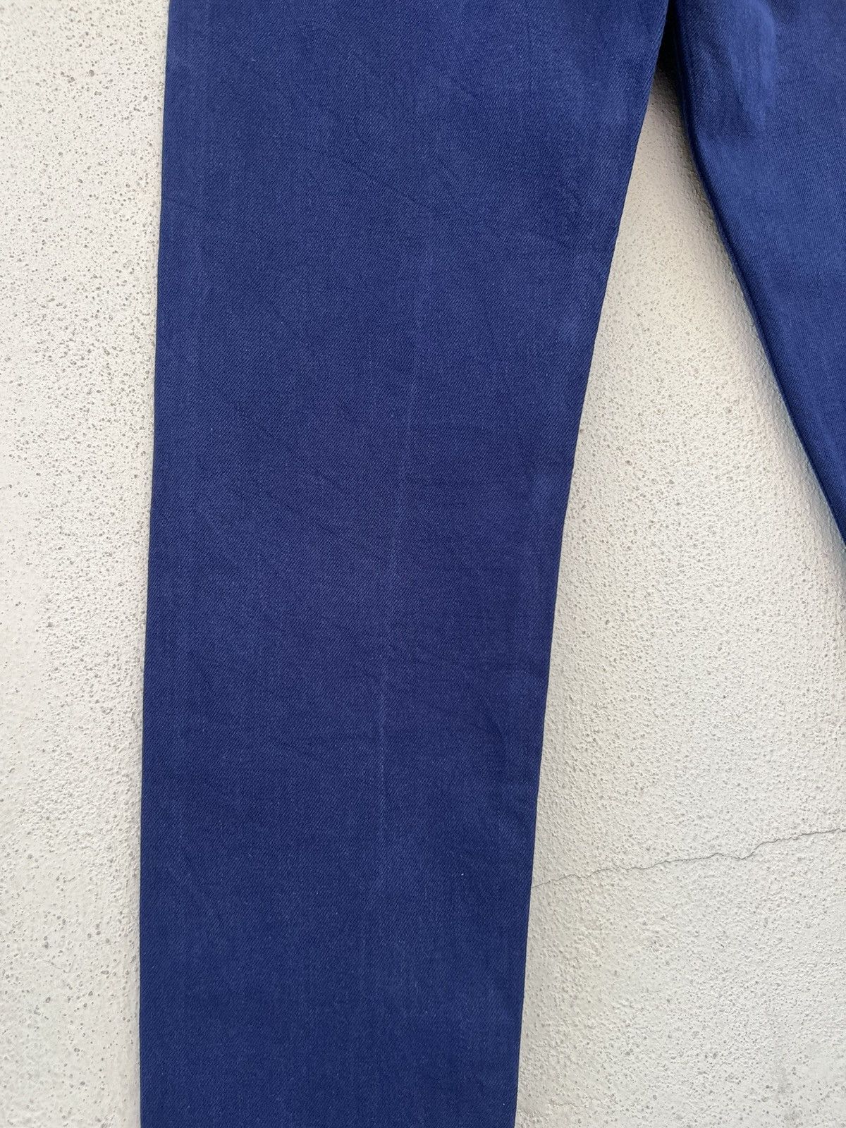 Japan Blue Japan Blue JB0625 Leather Patch Indigo Denim Slim Jeans Size US 31 - 16 Thumbnail