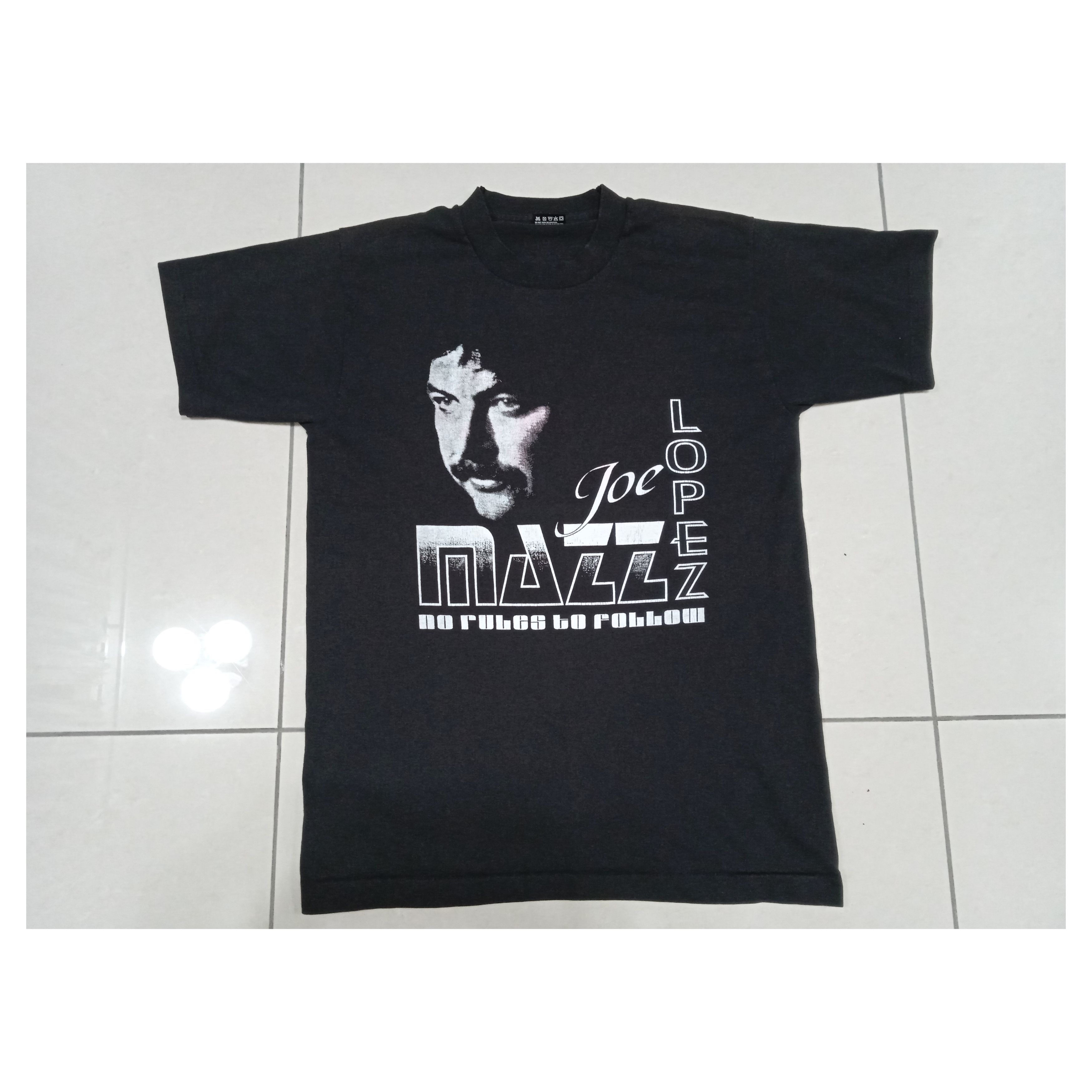 image of Band Tees x Vintage 80's Grupo Mazz Joe Lopez T-Shirt Tejano Latin in Black, Men's (Size Medium)