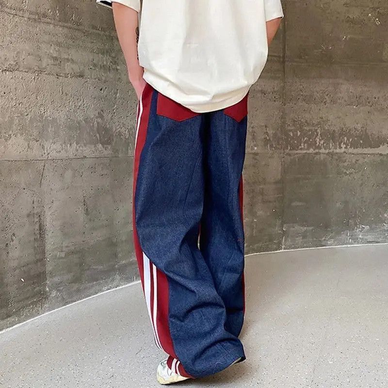 Japanese Brand Outdoor retro fashion side striped colorblock track pants Size US 30 / EU 46 - 5 Thumbnail