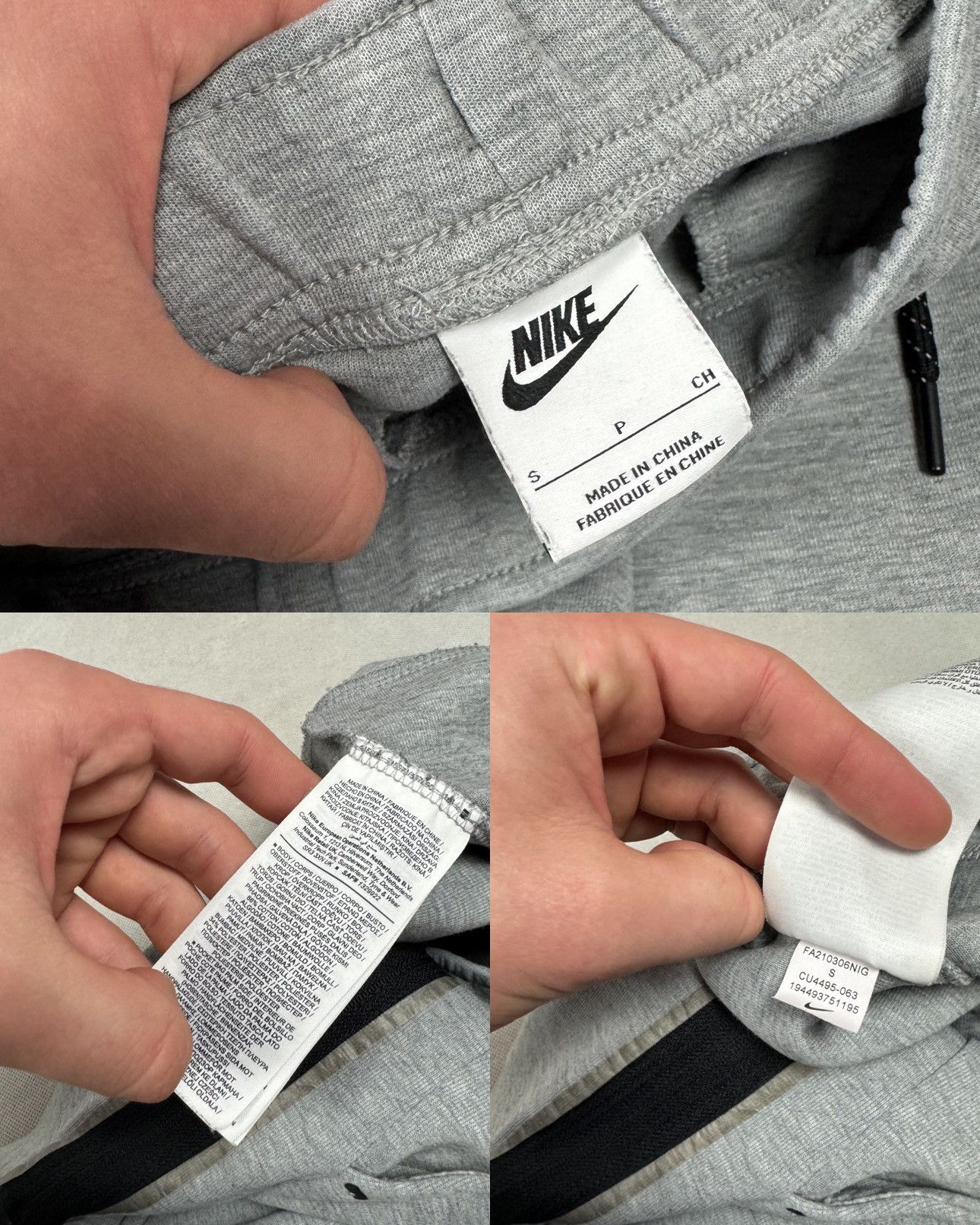 Nike Nike Sportswear Tech Fleece Mens Heather Gray Joggers Pant S Size US 30 / EU 46 - 2 Thumbnail