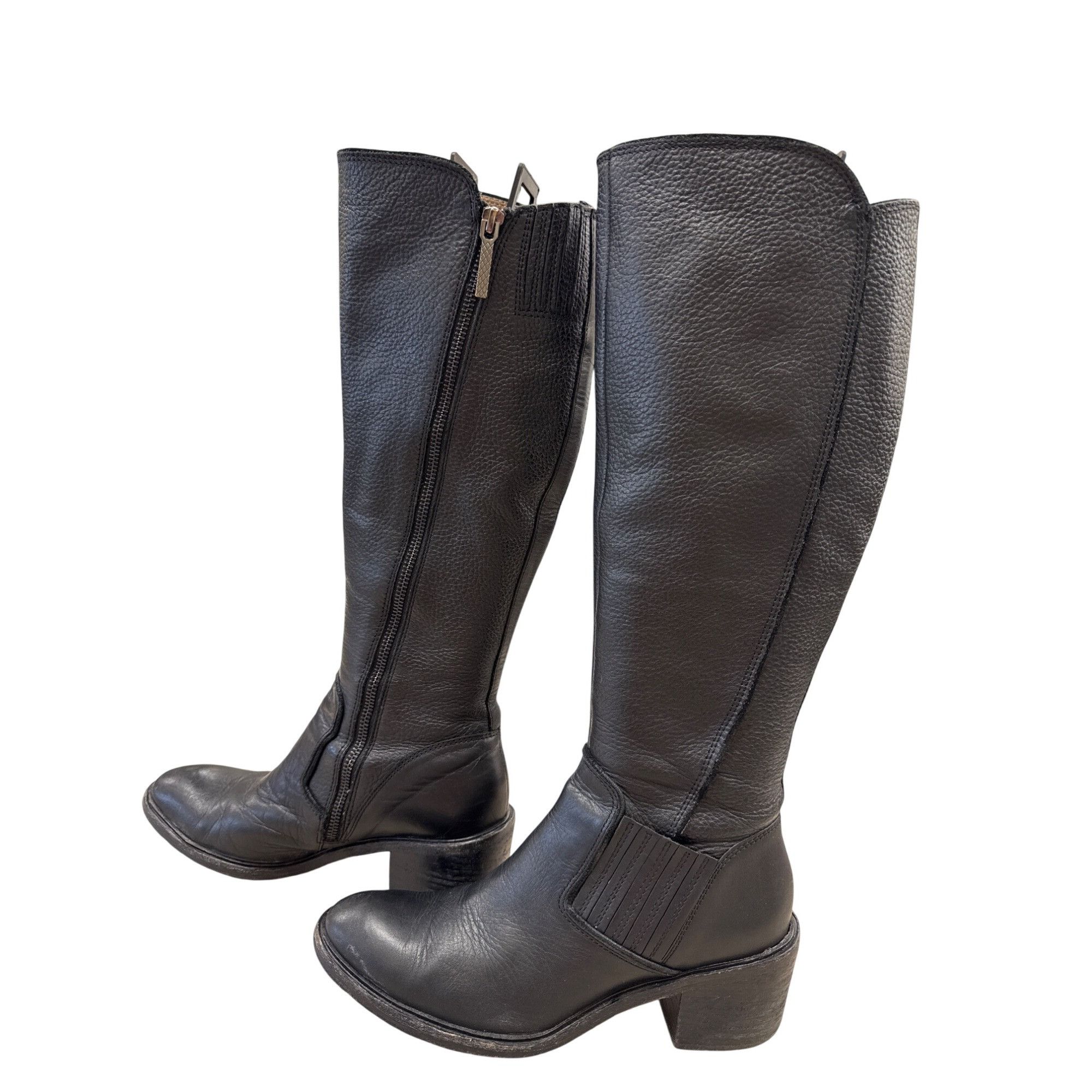 Donald Pliner Donald J Pliner Womens Black Leather Knee High Boots Size 6M Size US 6 / IT 36 - 5 Thumbnail