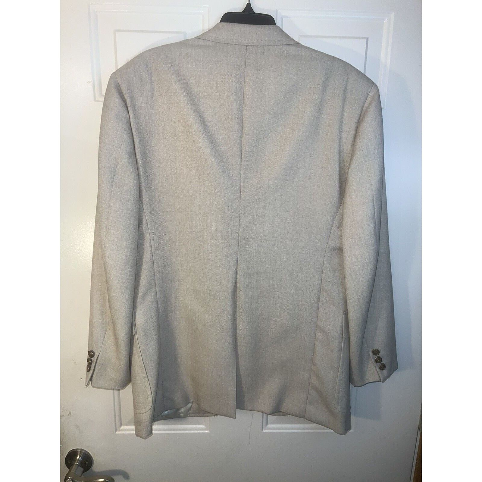 Hart Schaffner Marx Hart Schaffner Marx Beige Sport Coat Men’s Jacket Blazer 44R Size 44R - 6 Thumbnail