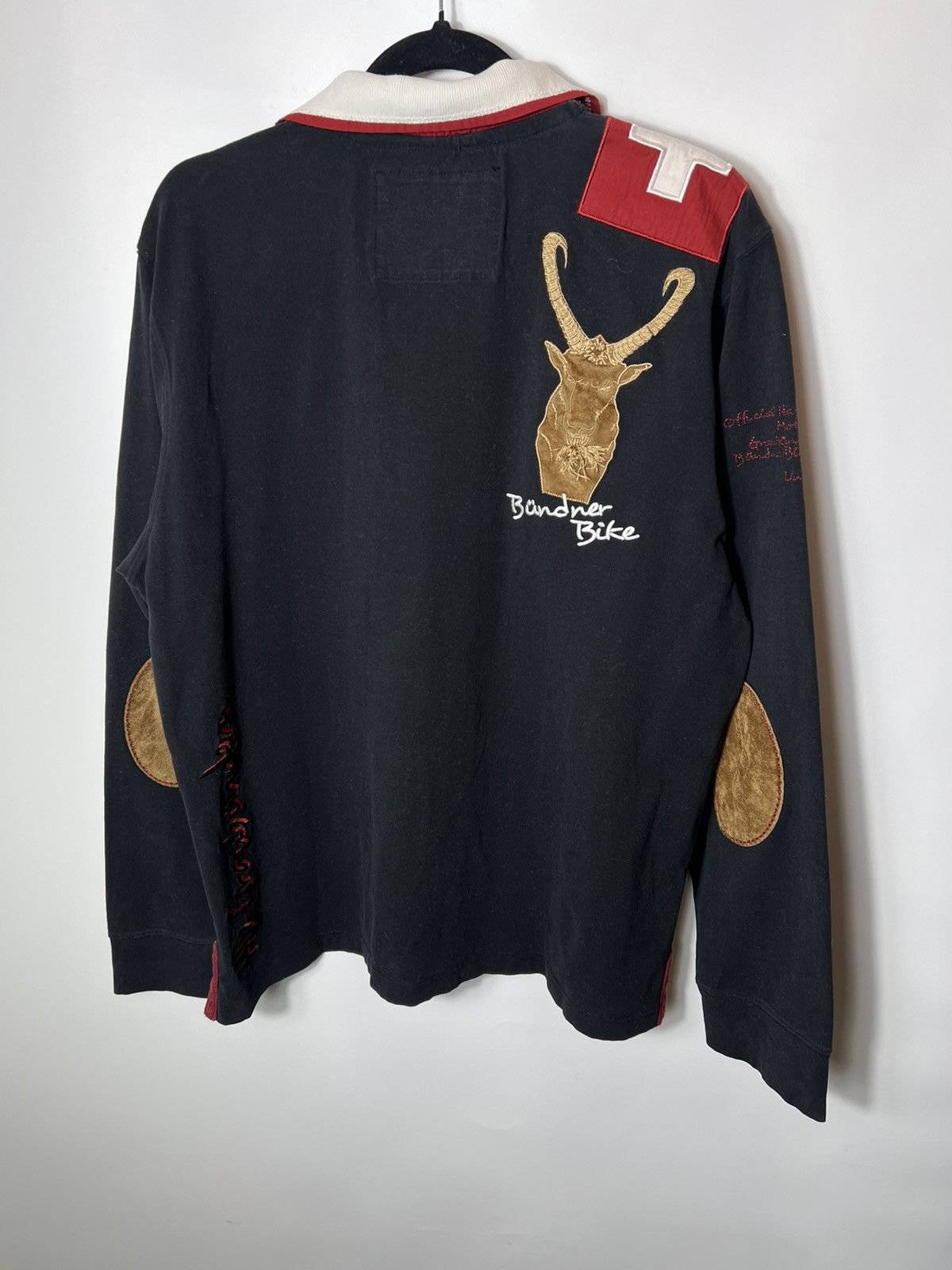 Harley Davidson Vintage y2k racing Harley Davidson Bunderbike Rugby Jumper Size US XL / EU 56 / 4 - 8 Thumbnail