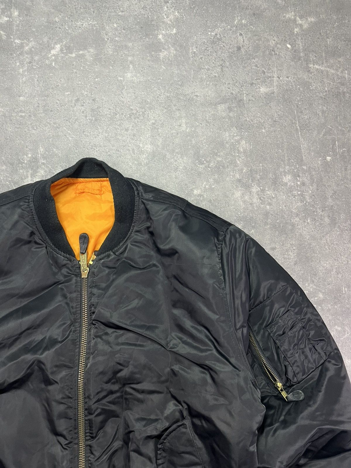 Japanese Brand Canyon Rock Vintage Black MA-1 Bomber Jacket XXL Baggy Size US XXL / EU 58 / 5 - 4 Thumbnail