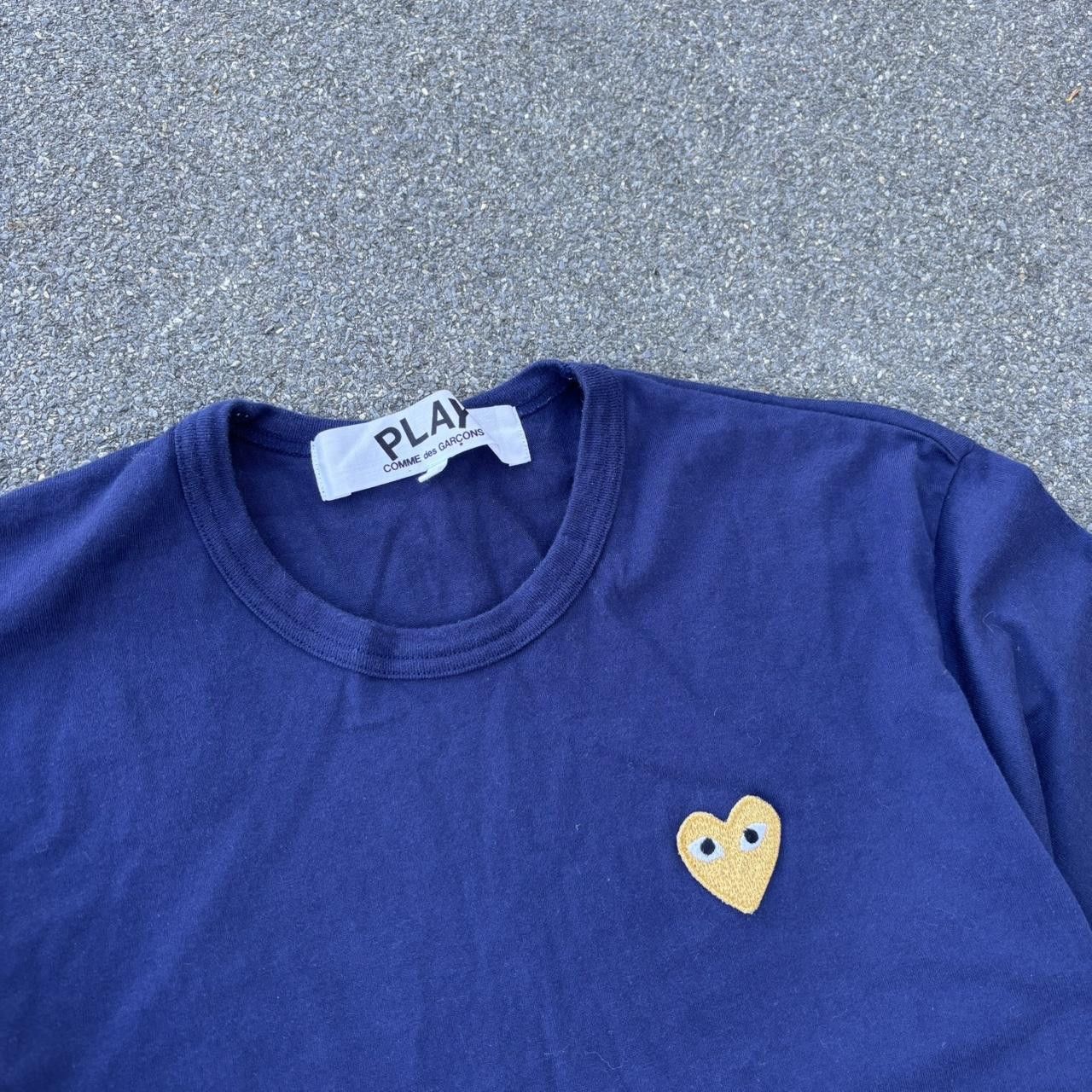 Comme des Garcons PLAY × Japanese Brand × Vintage Vintage y2k 90s Comme des Garçons Play heart logo t-shirt Size US L / EU 52-54 / 3 - 3 Thumbnail