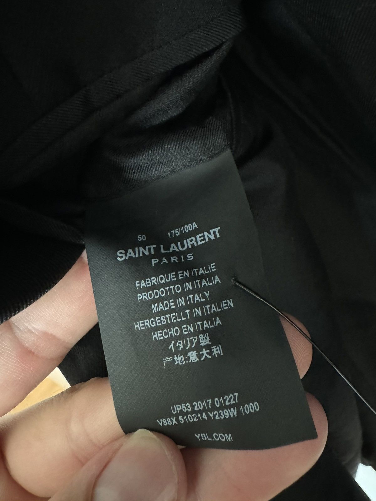 Saint Laurent Paris Notch lapel blazer Size 50R - 3 Thumbnail