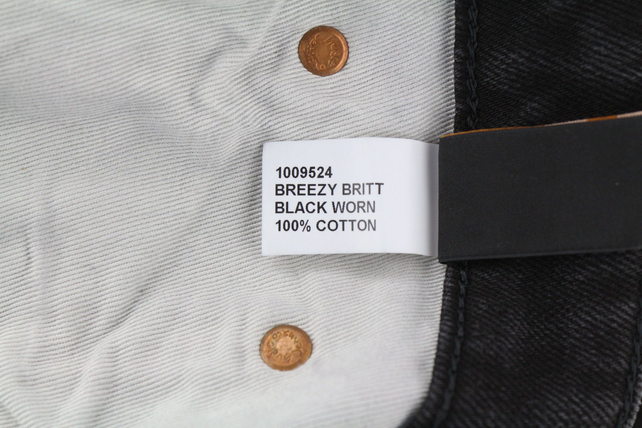 Nudie Jeans BREEZY BRIT W29/L30 Regular Black Jeans 80615 Size US 29 - 7 Thumbnail