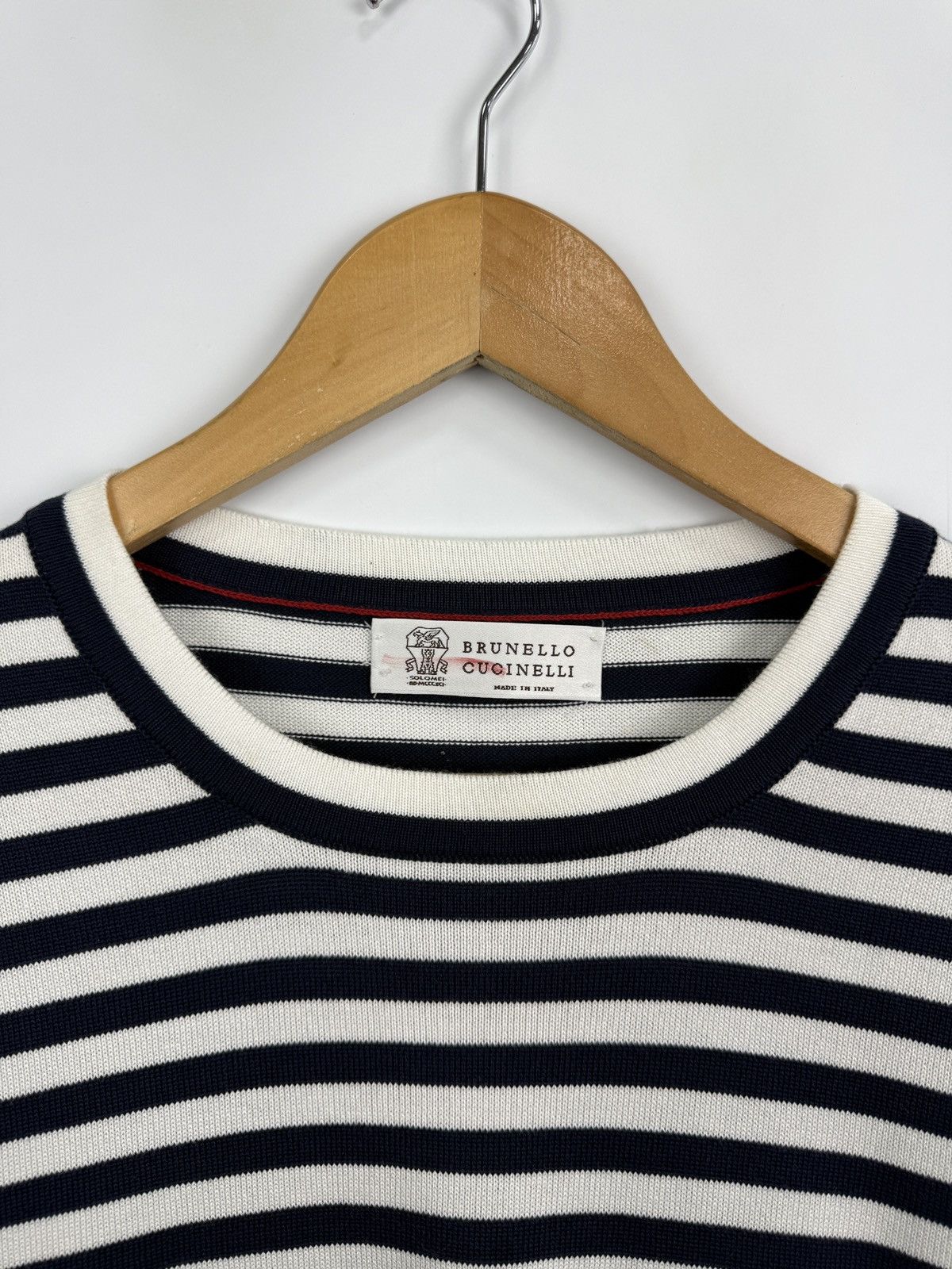 Brunello Cucinelli 🇮🇹 Brunello Cucinelli Luxury Striped Sweater Made in Italy Size US L / EU 52-54 / 3 - 8 Thumbnail