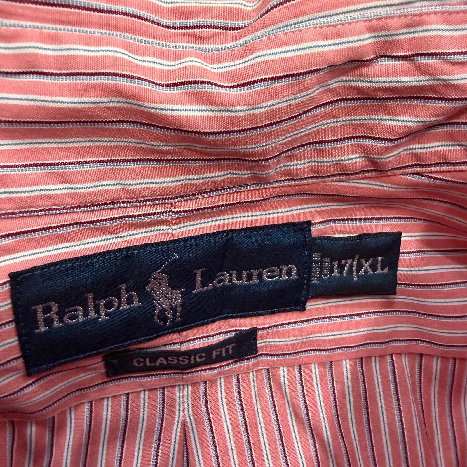 Polo Ralph Lauren Vintage Polo Ralph Lauren Classic Fit Shirt Mens Extra Large Size US XL / EU 56 / 4 - 4 Thumbnail