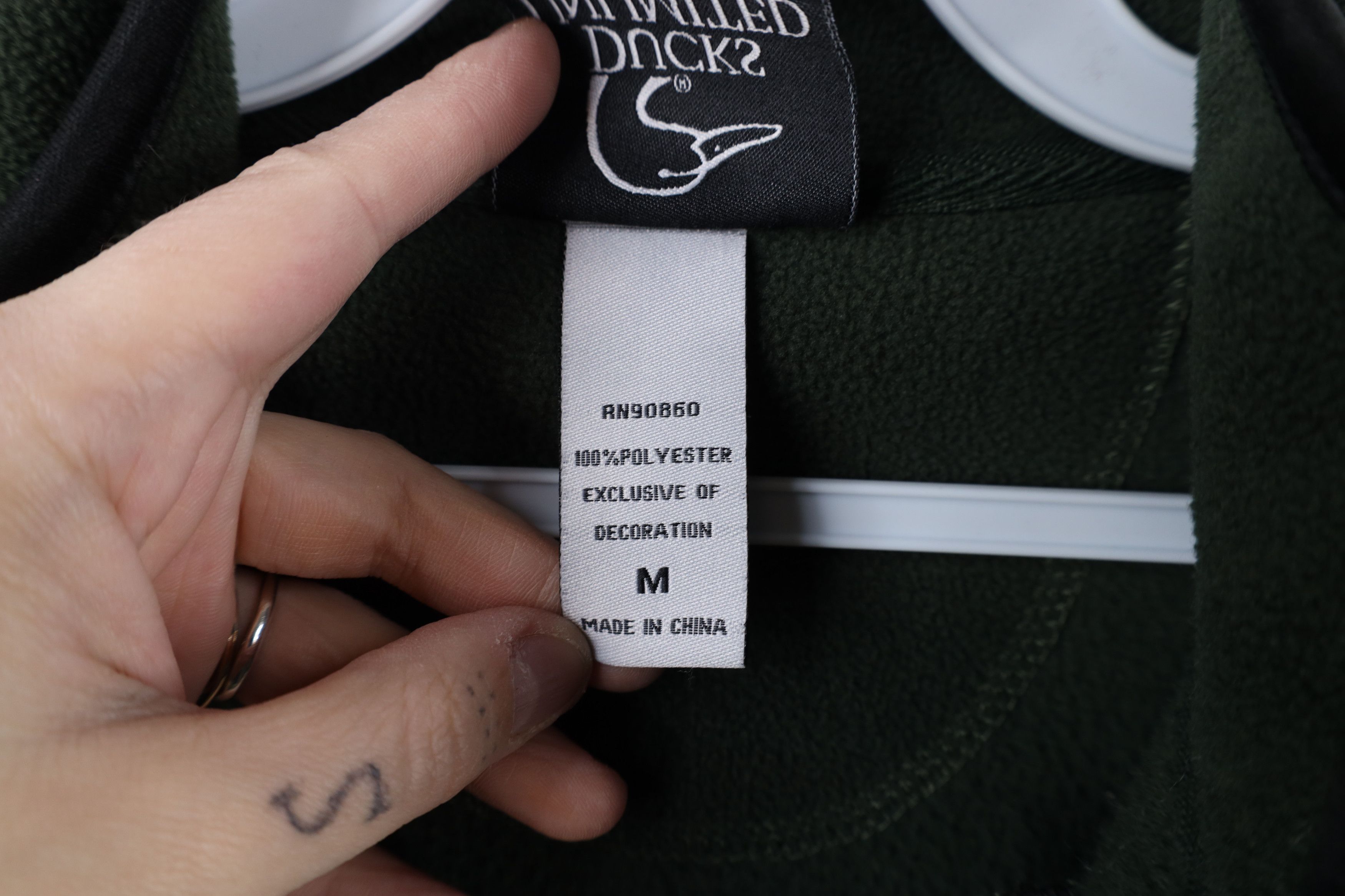 Vintage Vintage 90s Y2K Ducks Unlimited Half Zip Fleece Sweater Size US M / EU 48-50 / 2 - 10 Thumbnail