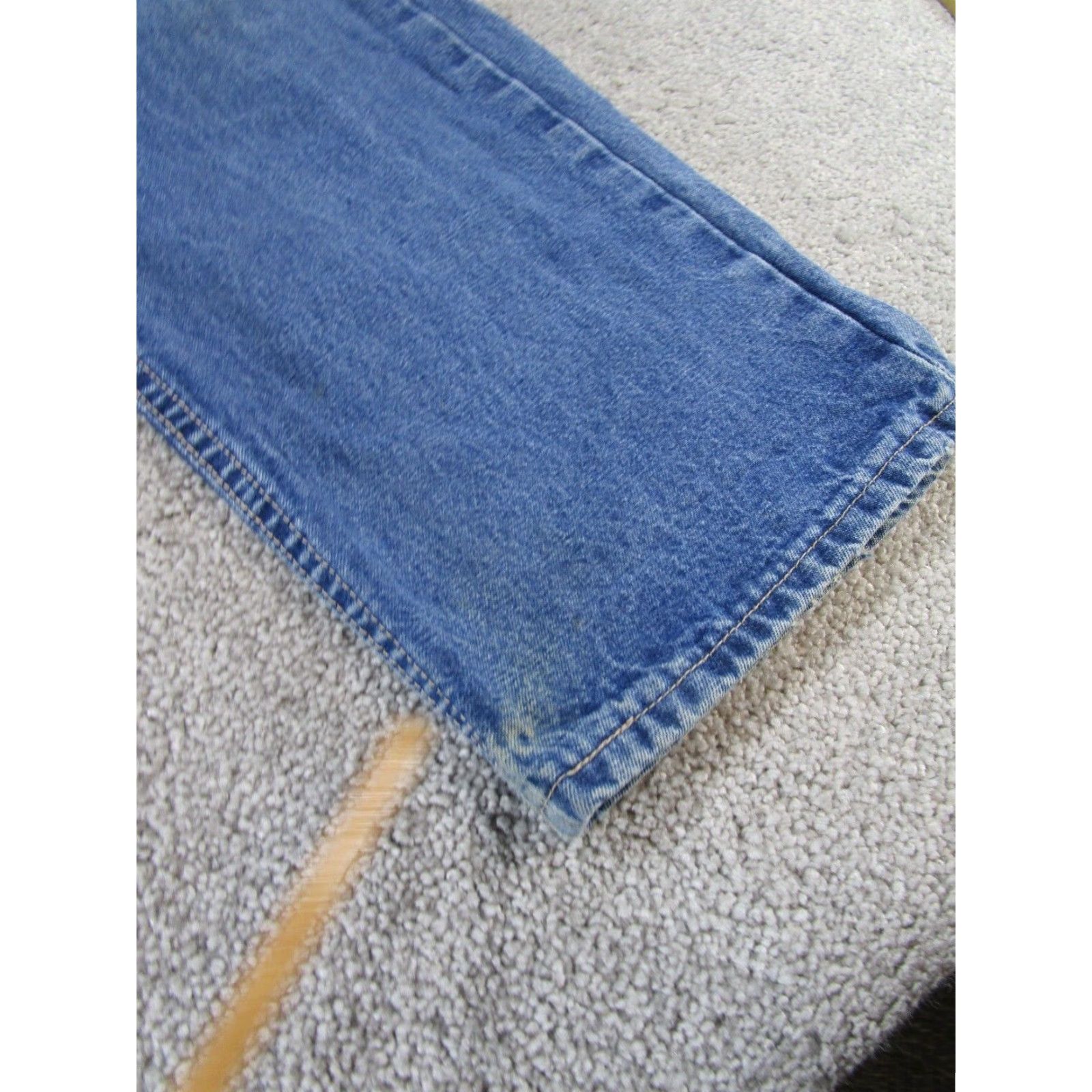 Vintage CAT Jeans 2112 Denim 30W 29L Mens Regular Blue Flame Resistant ATPV 16.0 Straight 30x29 - Preowned Burn Jeans CAT Brand Mens Jeans Blue 30x29 Size US 30 / EU 46 - 2 Thumbnail