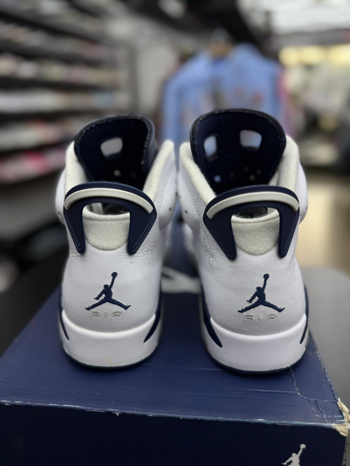 Jordan Brand × Nike Jordan 6 Midnight Navy Size 10 Pre Owned W BOX Size US 10 / EU 43 - 7 Thumbnail