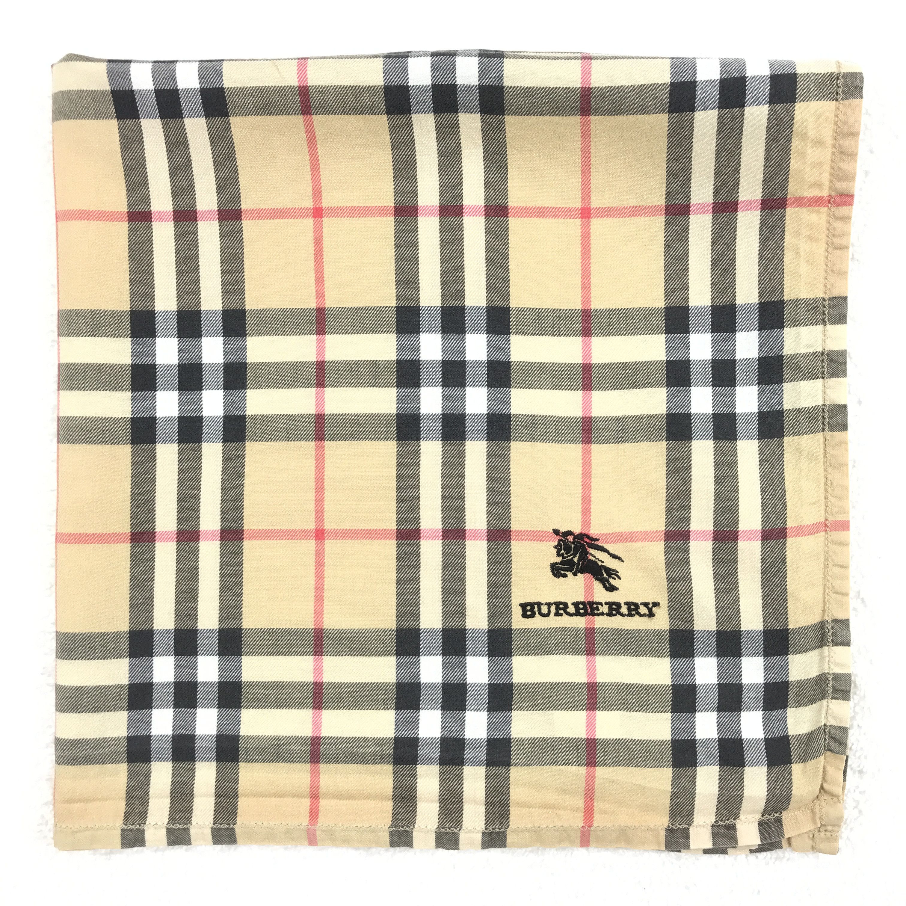 Burberry × Vintage Vintage Burberry Nova Check Bandana Neckerchief Handkerchief Size ONE SIZE - 2 Thumbnail