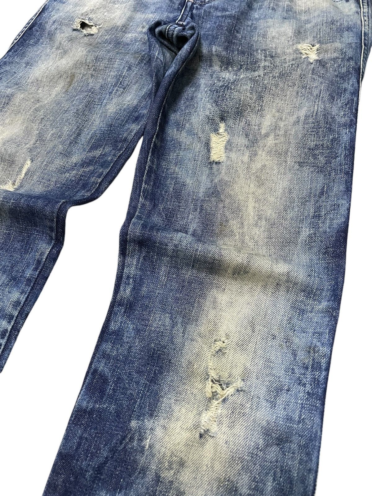 Diesel × Diesel Black Gold Diesel Enzyme Oil Wash Muddy Distressed Jeans Size US 28 / EU 44 - 8 Thumbnail