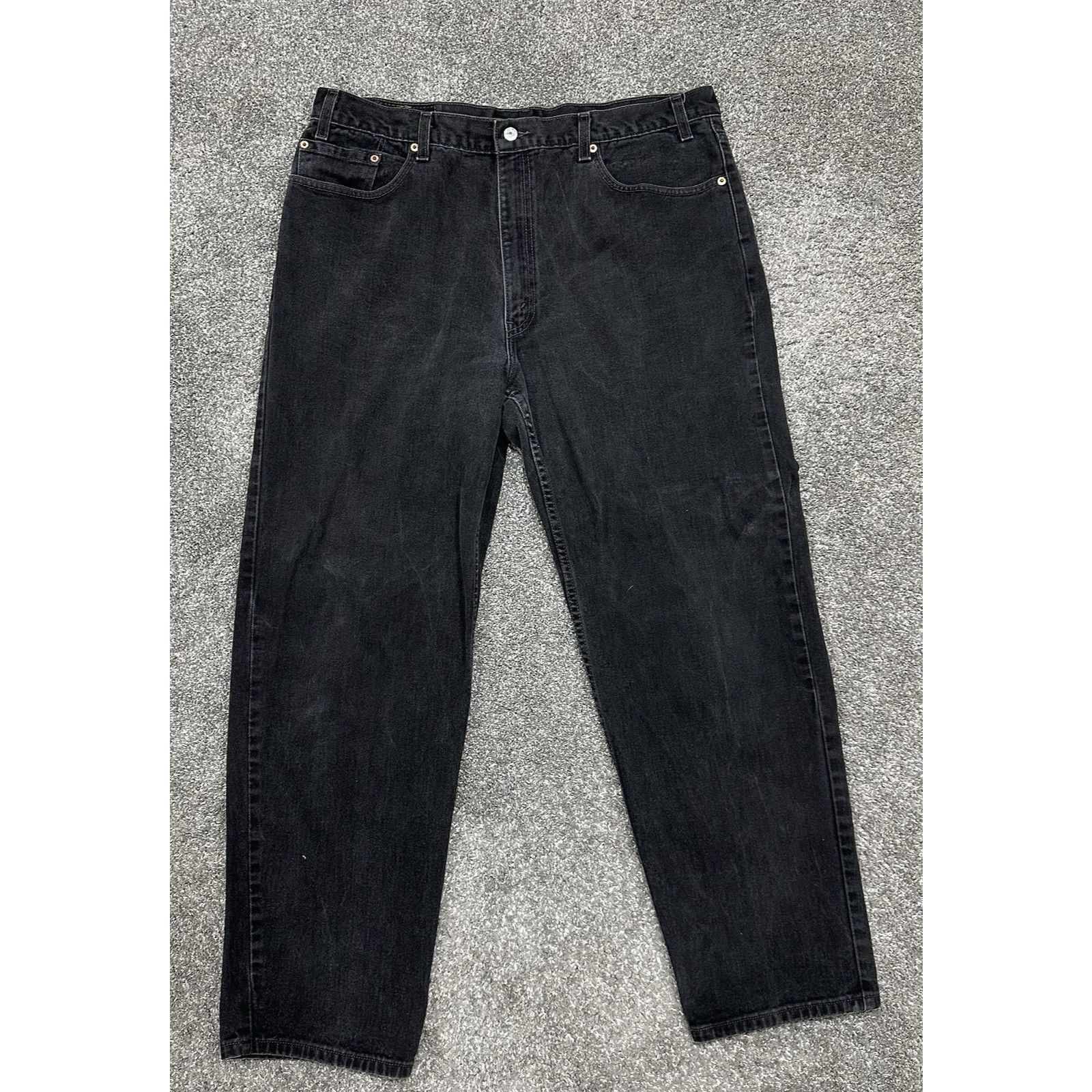 Levi's VTG Levis 550 Jeans Mens 40x30 Black Denim Relaxed Fit Baggy Size US 40 / EU 56 - 3 Thumbnail