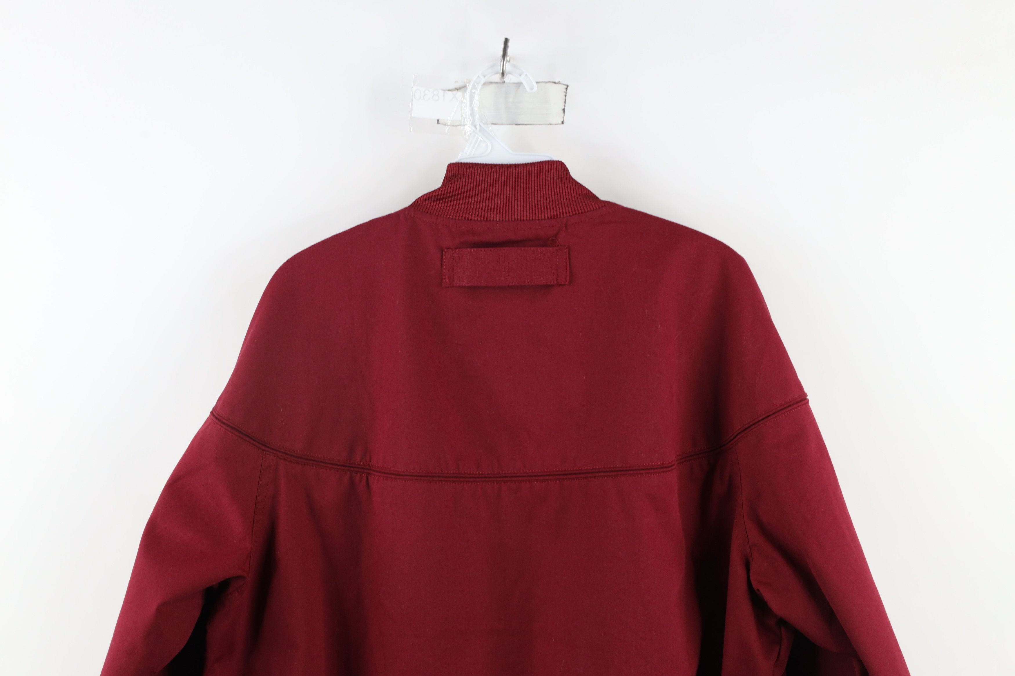 Vintage Vintage 90s Streetwear Blank Full Zip Bomber Jacket Red Size US M / EU 48-50 / 2 - 15 Thumbnail