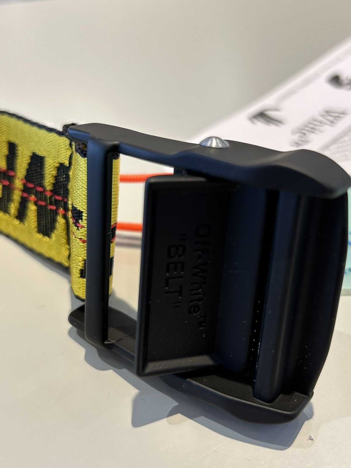Off-White Off-White Industrial Belt Yellow/Black Size ONE SIZE - 3 Thumbnail