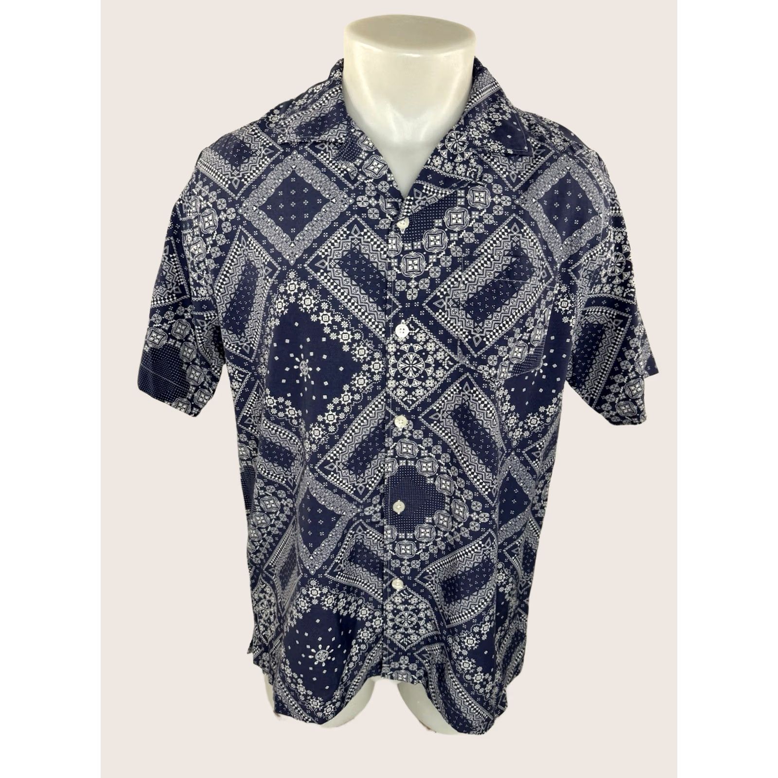 Todd Snyder TODD SNYDER - PAISLEY Bandana Print Collar Mens L Shirt Size US L / EU 52-54 / 3 - 1 Thumbnail