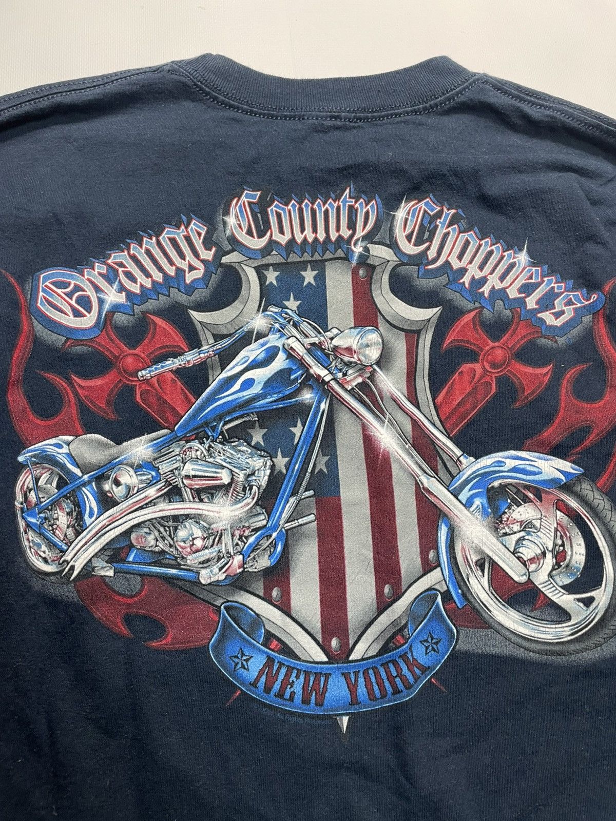 Harley Davidson Vtg OCC Biker Y2K Grunge Graphic L/S Tee Faded M-L Size US L / EU 52-54 / 3 - 3 Thumbnail