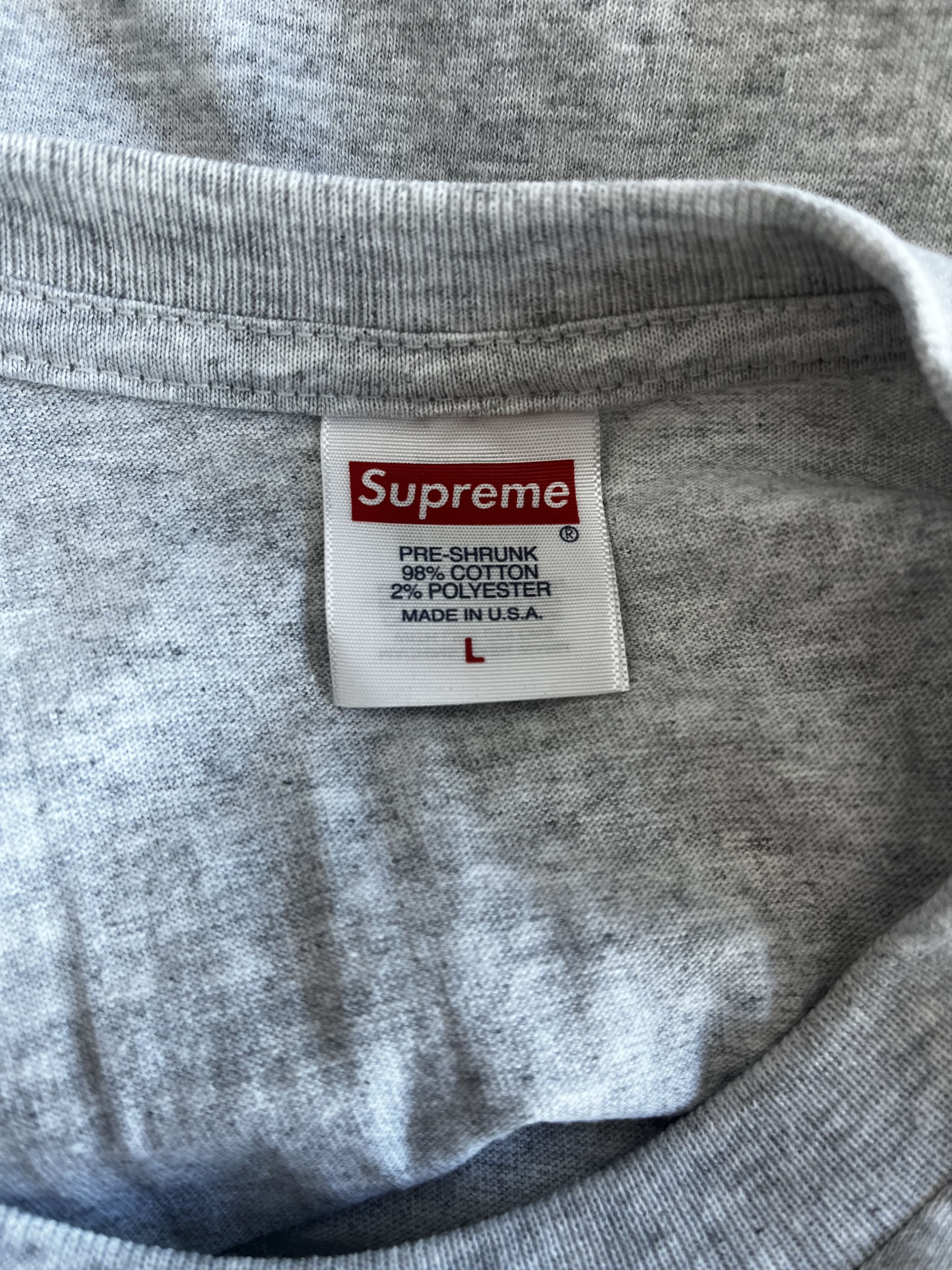 Supreme Supreme Box Logo Tee (FW23) Ash Grey Size US L / EU 52-54 / 3 - 3 Thumbnail