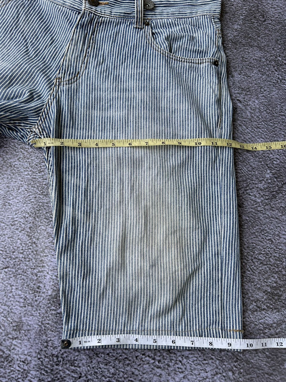 Japanese Brand Deminate short denim amereican flags Size US 30 / EU 46 - 10 Thumbnail