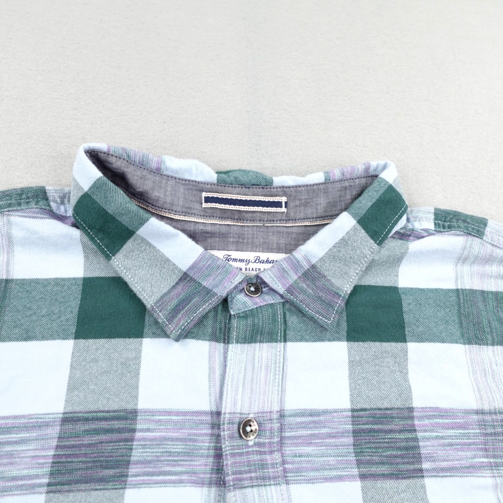 Tommy Bahama TOMMY BAHAMA Flannel Shirt Men 3XLT Long Sleeve Blue Plaid Outdoor Button-Up Size US XXL / EU 58 / 5 - 2 Thumbnail