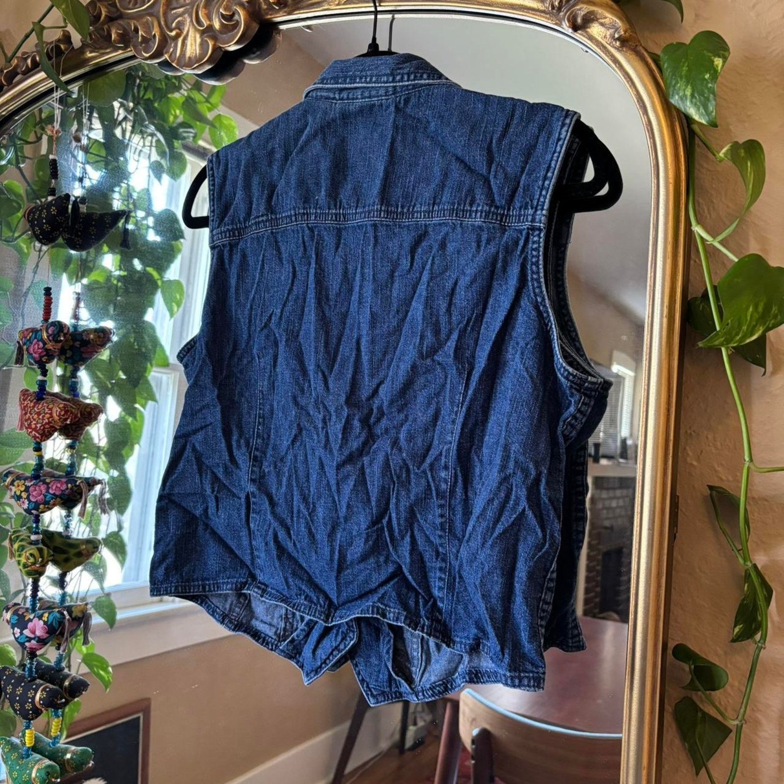 Liz Claiborne Vintage Liz Claiborne Jean Button Vest Top Large Cotton Y2K Size L / US 10 / IT 46 - 8 Thumbnail