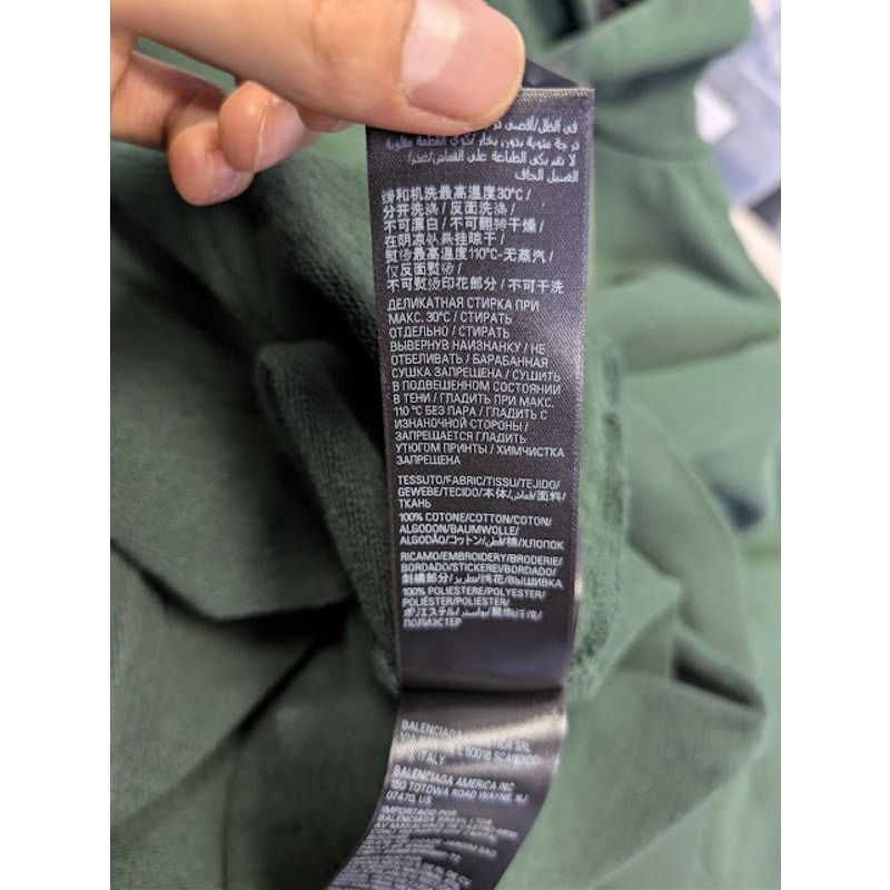 Balenciaga o1rshd1 Ramadan Medium-Fit Hoodie in Green Fleece Size US L / EU 52-54 / 3 - 20 Thumbnail