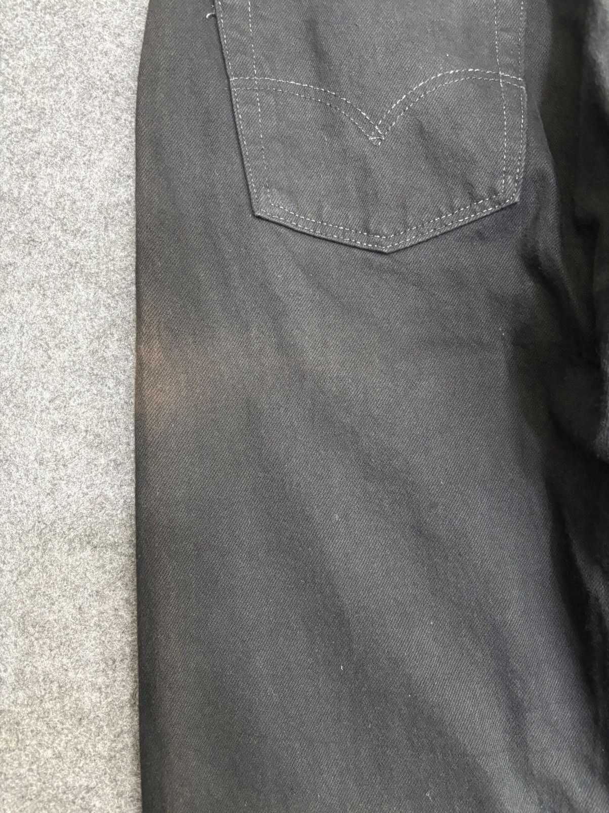 Levi's Vintage Clothing 💥90s💥Vintage Levis 501 Original Cut Superblack Denim F605 Size US 31 - 18 Thumbnail
