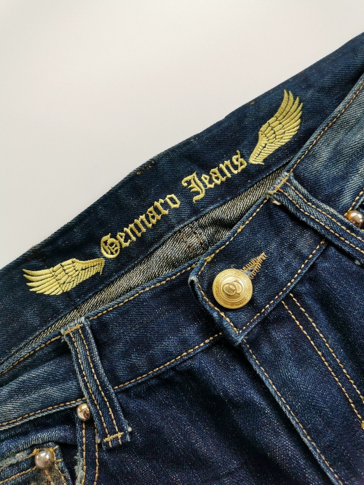 If Six Was Nine Bootcut Flare Gennaro Denim Jeans Size US 31 - 7 Thumbnail