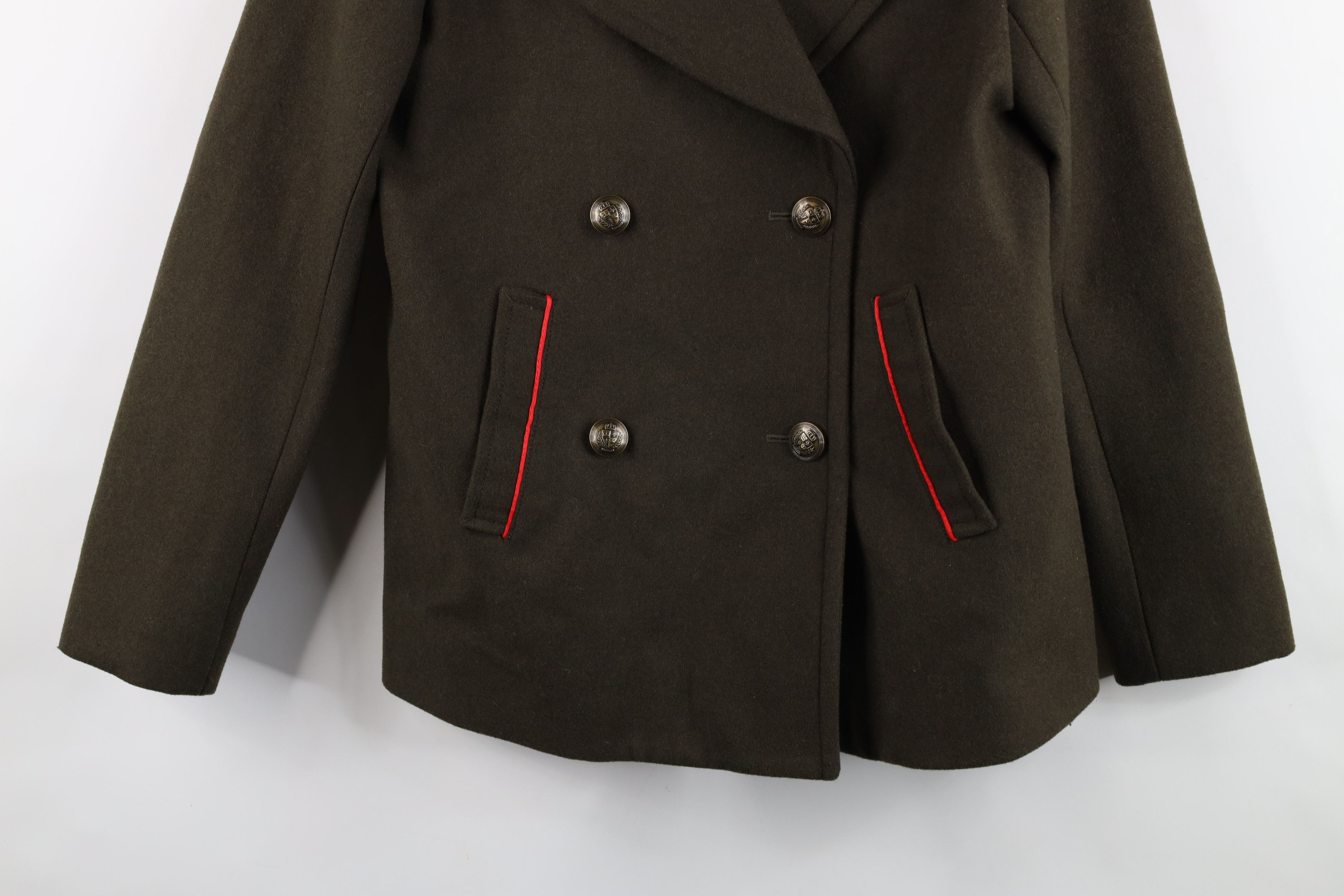 Express Vintage Y2K Express Breasted Military Style Peacoat Jacket Size S / US 4 / IT 40 - 3 Thumbnail