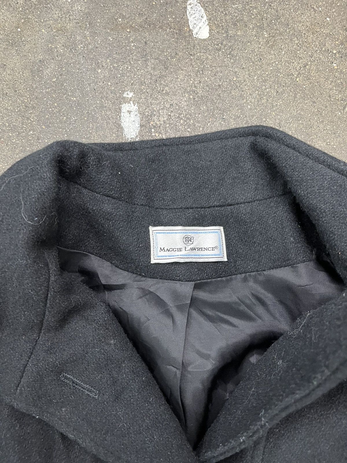 Vintage Vintage wool Jacket 1990s Leather Patch Wool Coat Size L Size US L / EU 52-54 / 3 - 2 Thumbnail