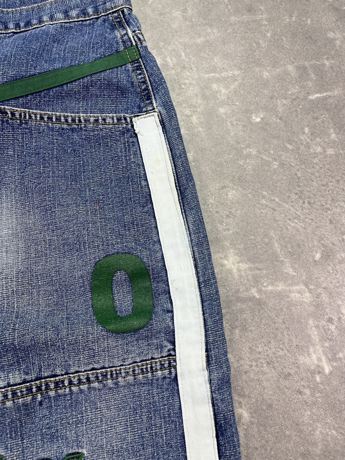 Brooklyn Xpress Brooklyn Xpress Mega Baggy Y2K Patches Denim Jorts Shorts 36 Size US 36 / EU 52 - 6 Thumbnail