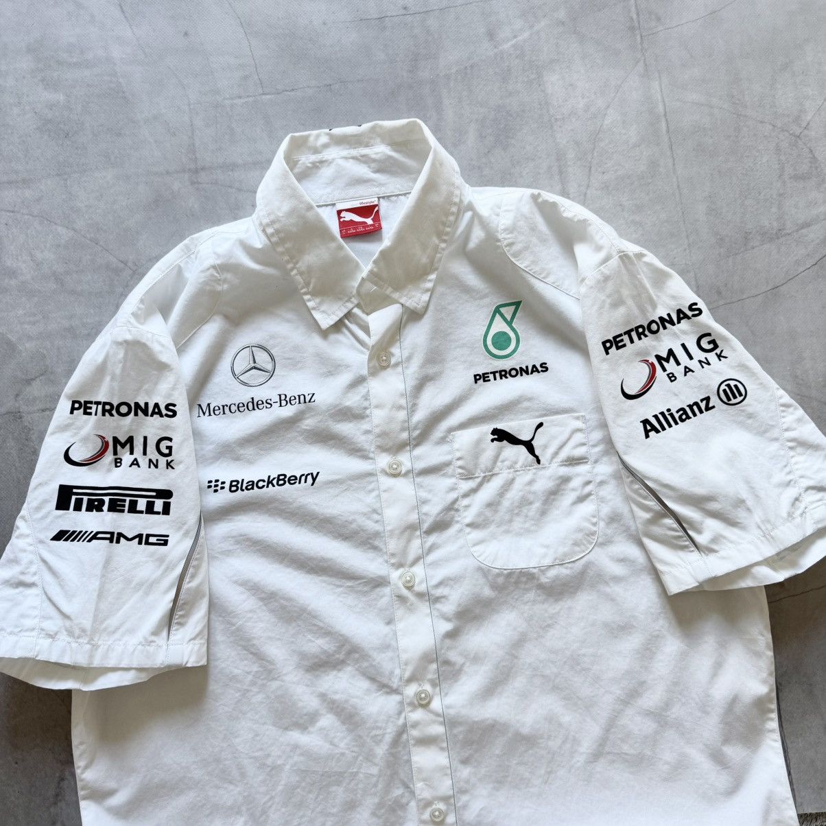 Formula 1 Puma Mercedes AMG Toto Wolf Formula 1 Racing Botton Up Shirt Size US L / EU 52-54 / 3 - 4 Thumbnail