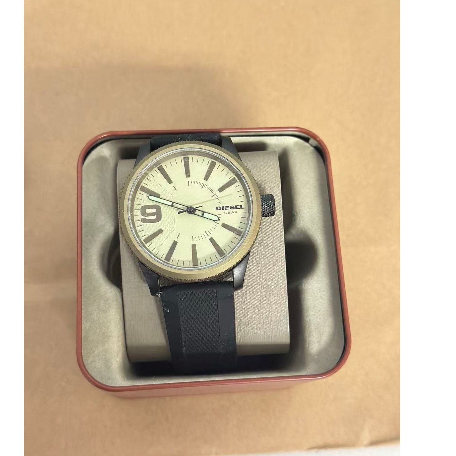 Silicone Diesel Dz1875 Diesel DZ1875 Rasp Stainless Steel Men's Watch