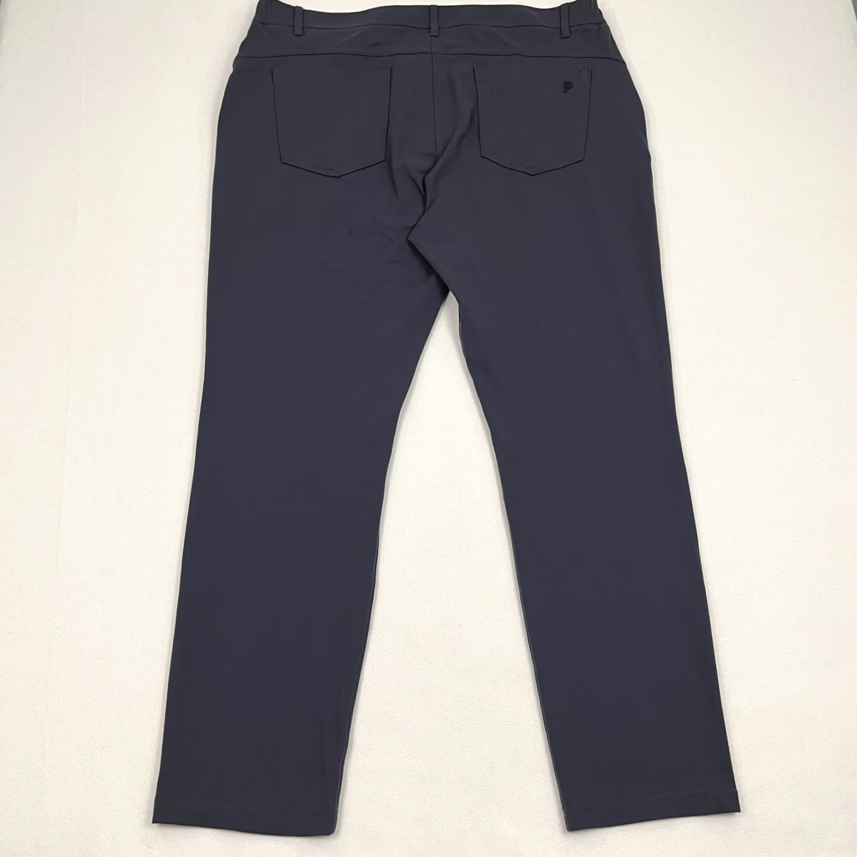 Vintage Public Rec Gamechanger Pants Men 38 x 31 Blue Gray Chino Casual Office Golf 5-Pocket Regular Straight Front breathable stretch Size US 38 / EU 54 - 3 Thumbnail
