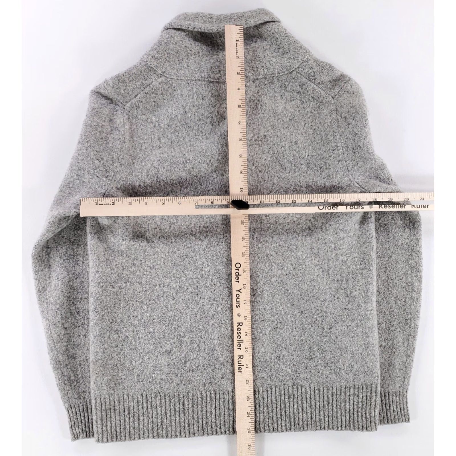 J.Crew J.CREW Cardigan Sweater 100% Lambswool Gray Womens L Size L / US 10 / IT 46 - 5 Thumbnail
