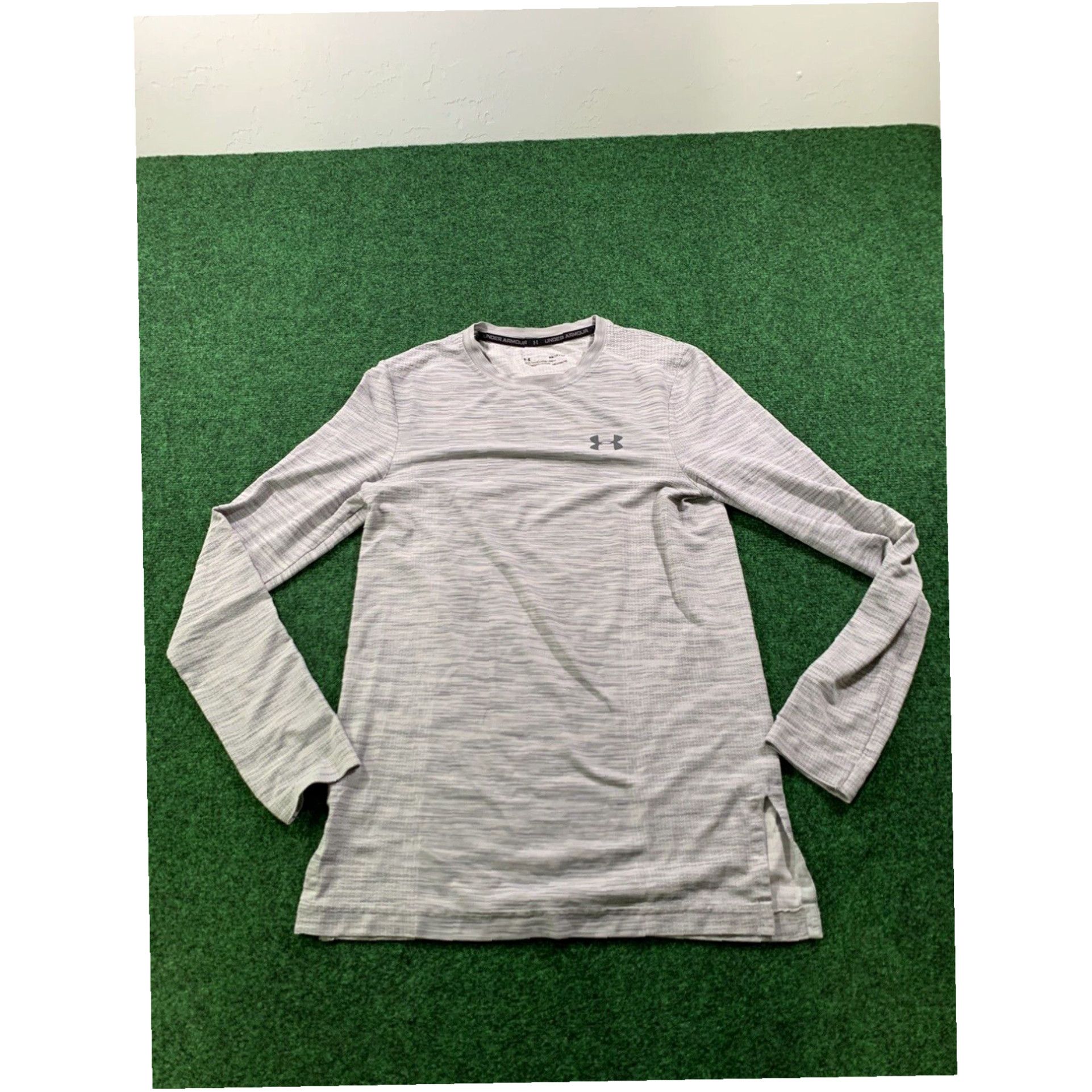 Under Armour Under Armour Mens Shirt Small Threadborne Fitted Heatgear Long Sleeve Gray Gear Size US S / EU 44-46 / 1 - 1 Thumbnail