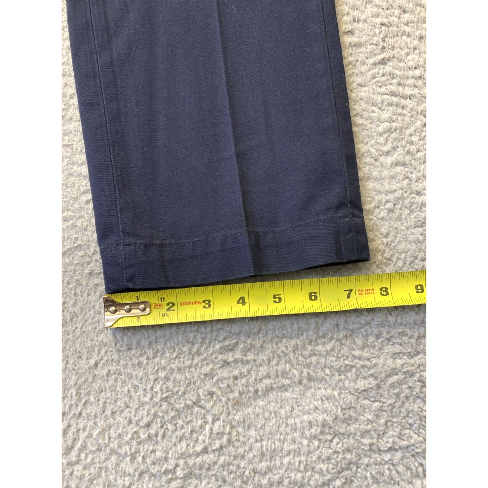 J.Crew VINTAGE J. Crew Men's Chino Pants Slim Fit Cotton Navy 90s Casual Dress Mens 33x32 Size US 33 - 5 Thumbnail