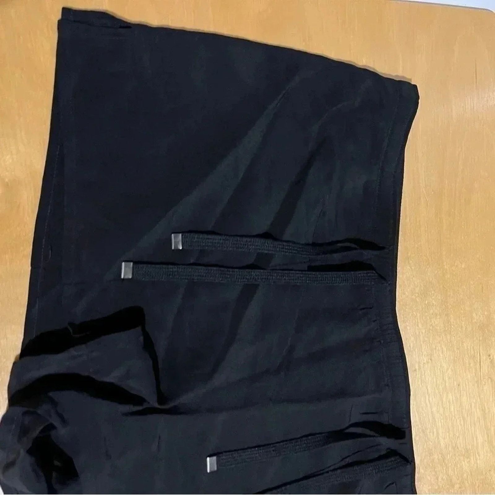 Other David Lerner 100% Silk Drawstring Black Shorts Size Small Size 26" / US 2 / IT 38 - 3 Thumbnail