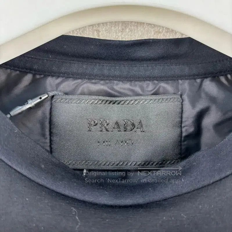 Prada Prada Black Cotton Logo T-Shirt for Men. Size US S / EU 44-46 / 1 - 4 Thumbnail