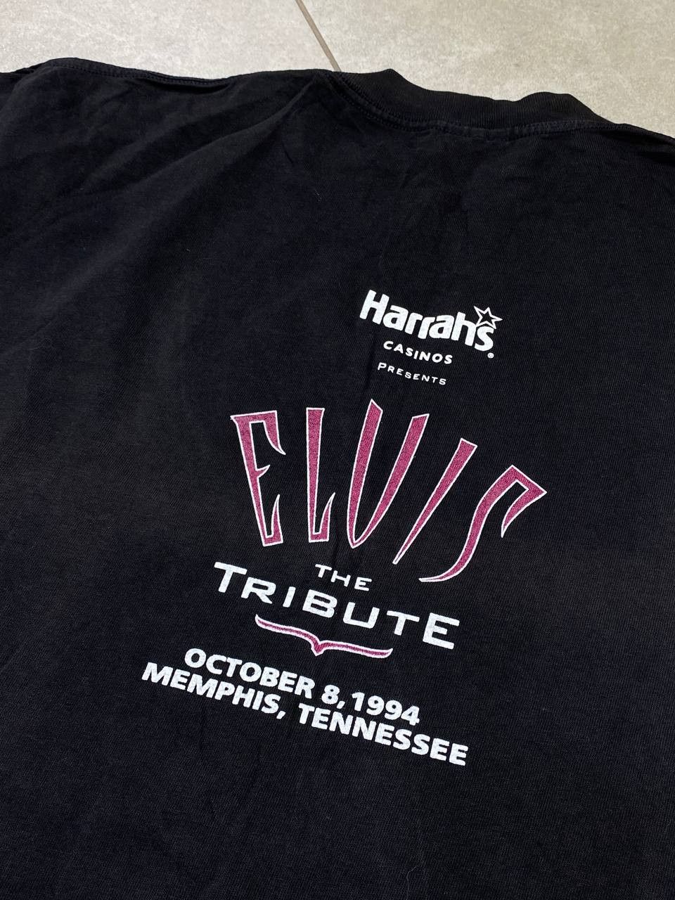 Band Tees Vintage Elvis The Tribute 1994 Single Stitch Promo T-Shirt Size US L / EU 52-54 / 3 - 9 Thumbnail