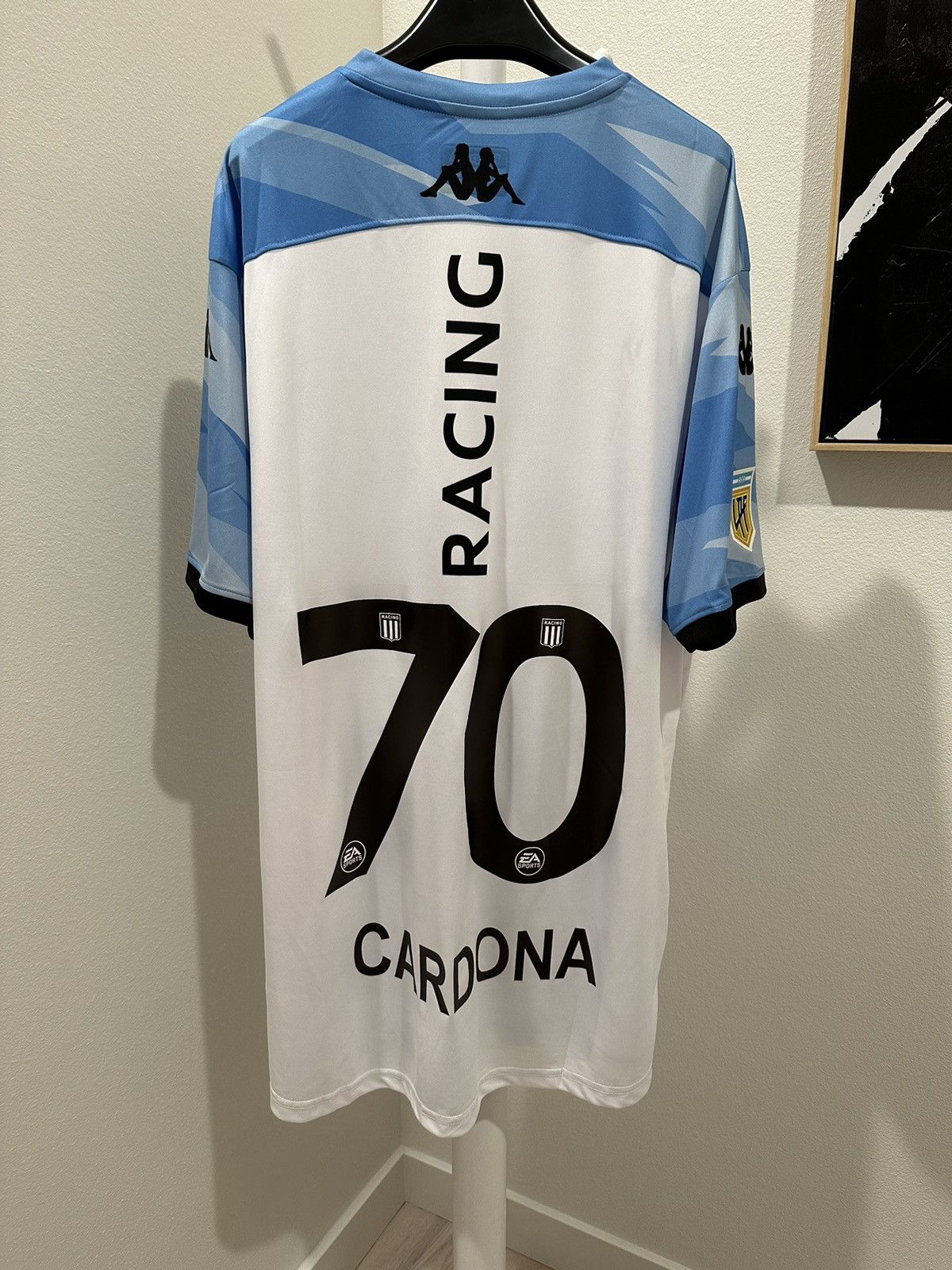 Kappa 2022-23 Racing Club de Avellanada Edwin Cardona Jersey Size US XL / EU 56 / 4 - 2 Thumbnail