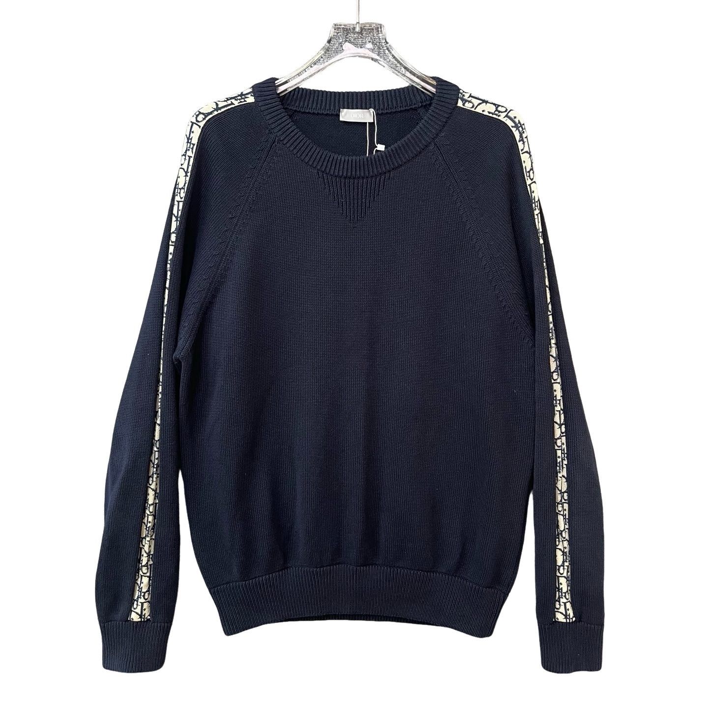 Dior Dior Oblique Stripe Knit Sweater XL Size US XL / EU 56 / 4 - 1 Thumbnail