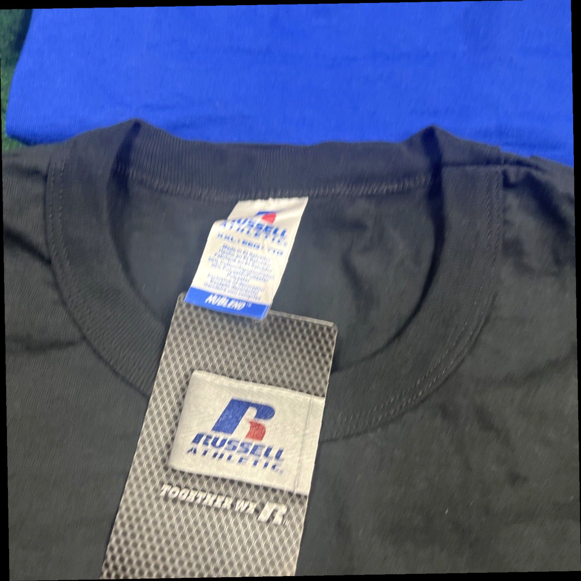 Hanes Four Blank T Shirts 3 Hanes Beefy 1 Russell Athletic 2XL Black Blue new W Tags Size US XXL / EU 58 / 5 - 5 Thumbnail
