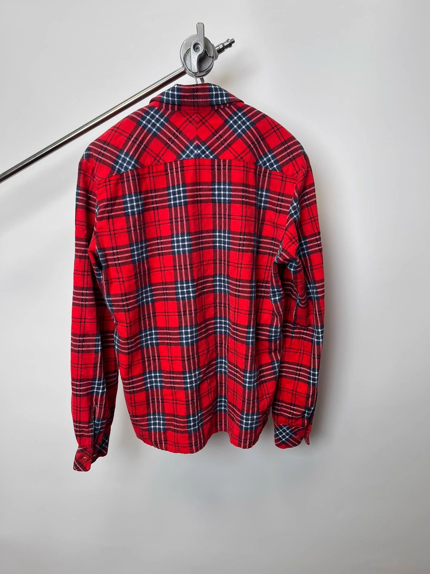 Yohji Yamamoto Number (N)ine Flannel Plaid Red Shirt Size US S / EU 44-46 / 1 - 3 Thumbnail