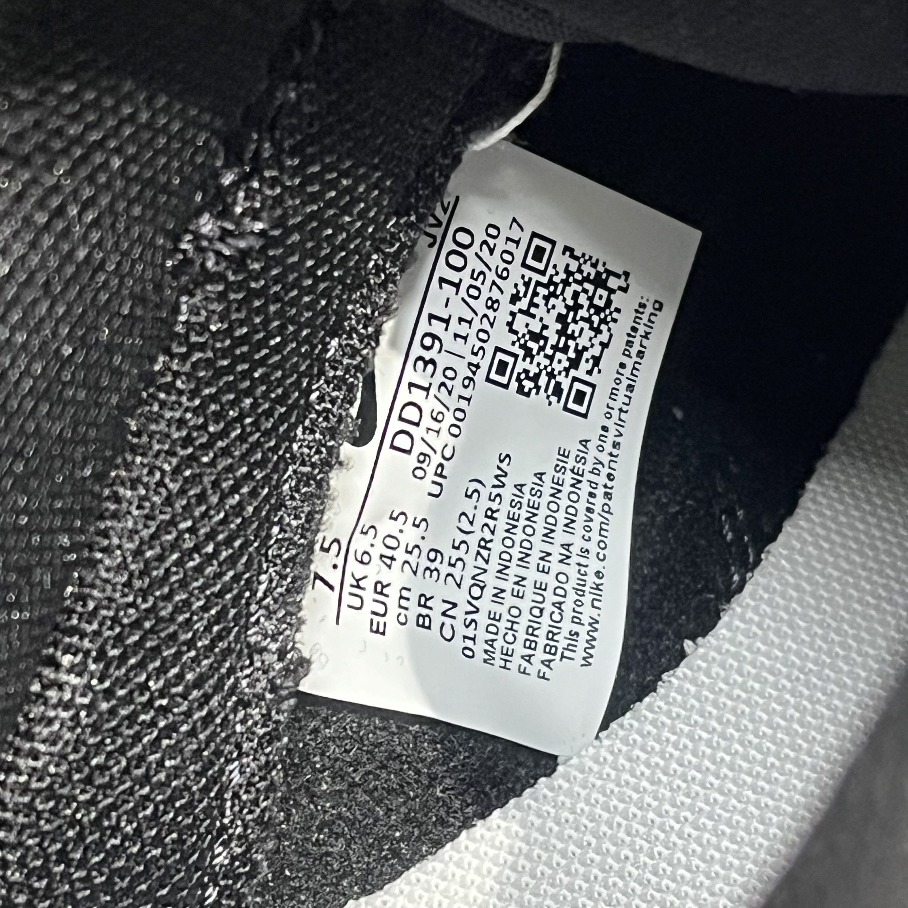 Nike Nike Dunk Low Retro Black White Size US 7.5 / EU 40-41 - 6 Thumbnail